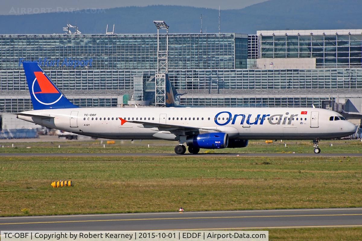 TC-OBF, 1999 Airbus A321-131 C/N 963, Taxiing in after arrival