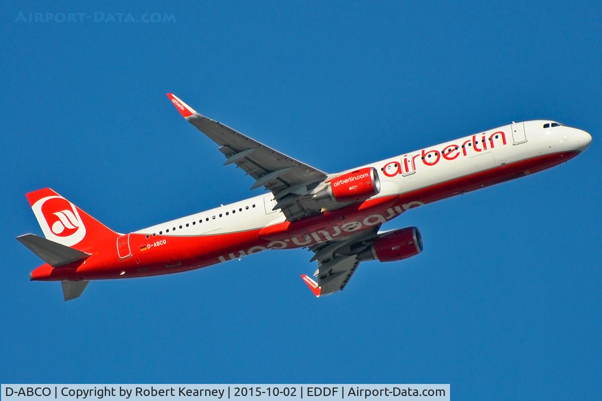 D-ABCO, 2015 Airbus A321-211 C/N 6501, Climbing out of EDDF
