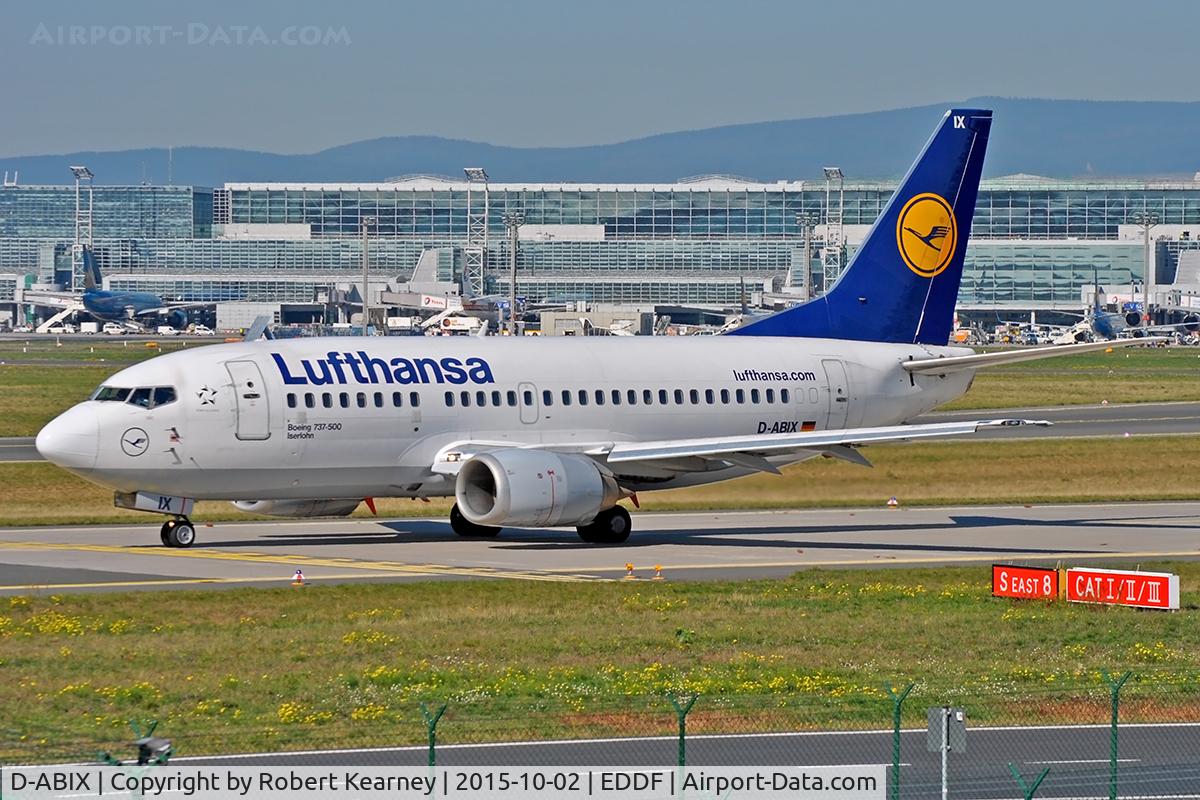 D-ABIX, 1991 Boeing 737-530 C/N 24946, Taxiing around for departure