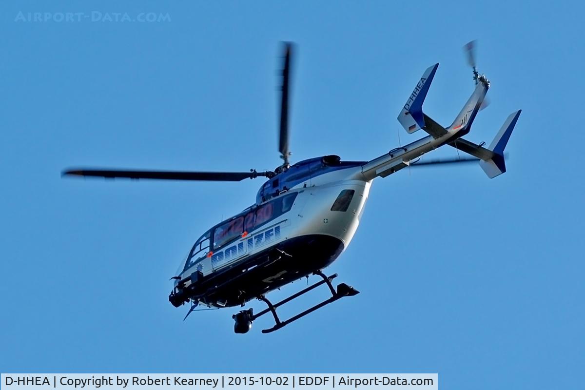 D-HHEA, Eurocopter-Kawasaki EC-145 (BK-117C-2) C/N 9004, Passing over EDDF