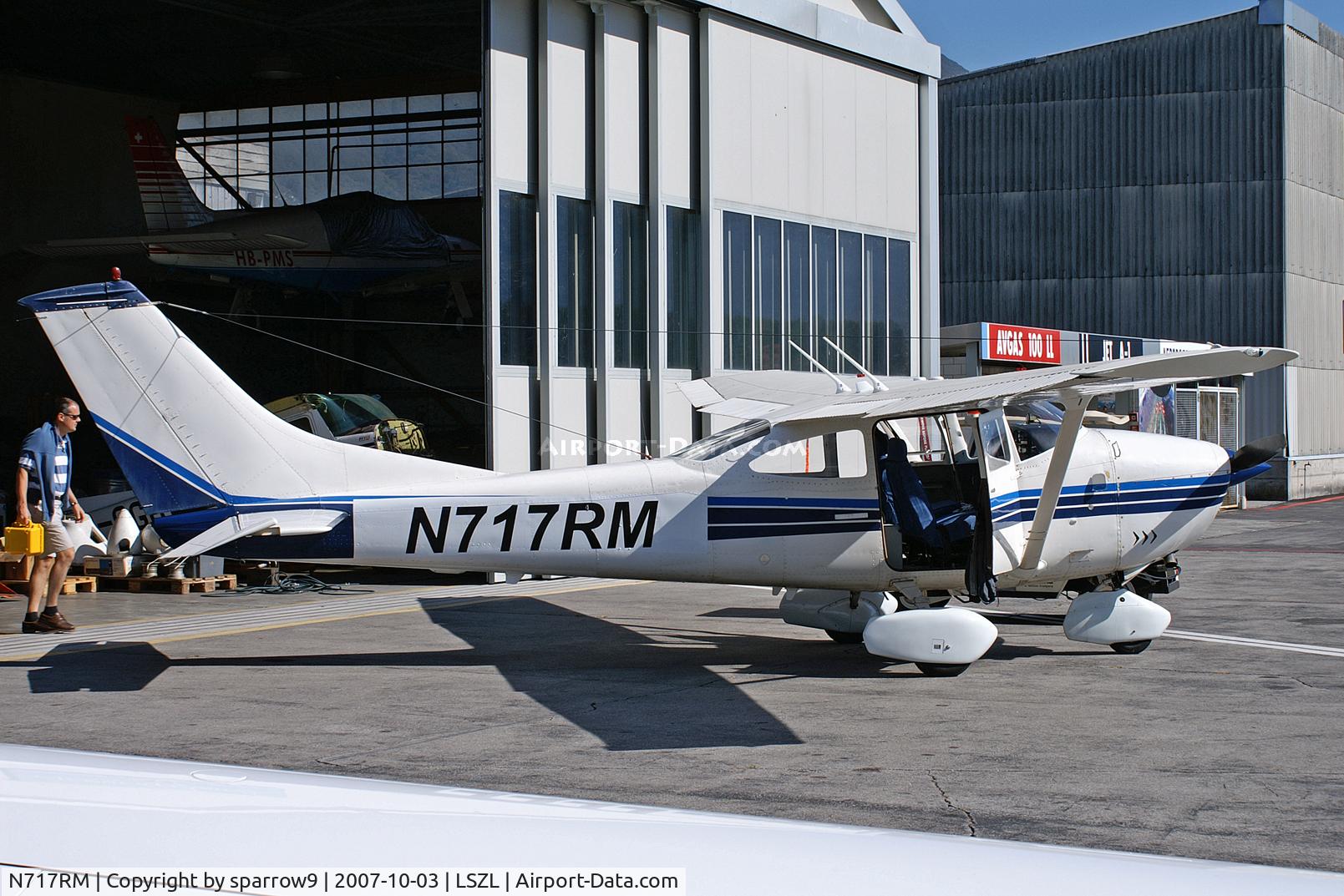 N717RM, 1969 Cessna 182M Skylane C/N 18259814, Some maintenance has been performed at LSZL-airport, it is the civil part of Locarno-Magadino, air-force part is LSMO.