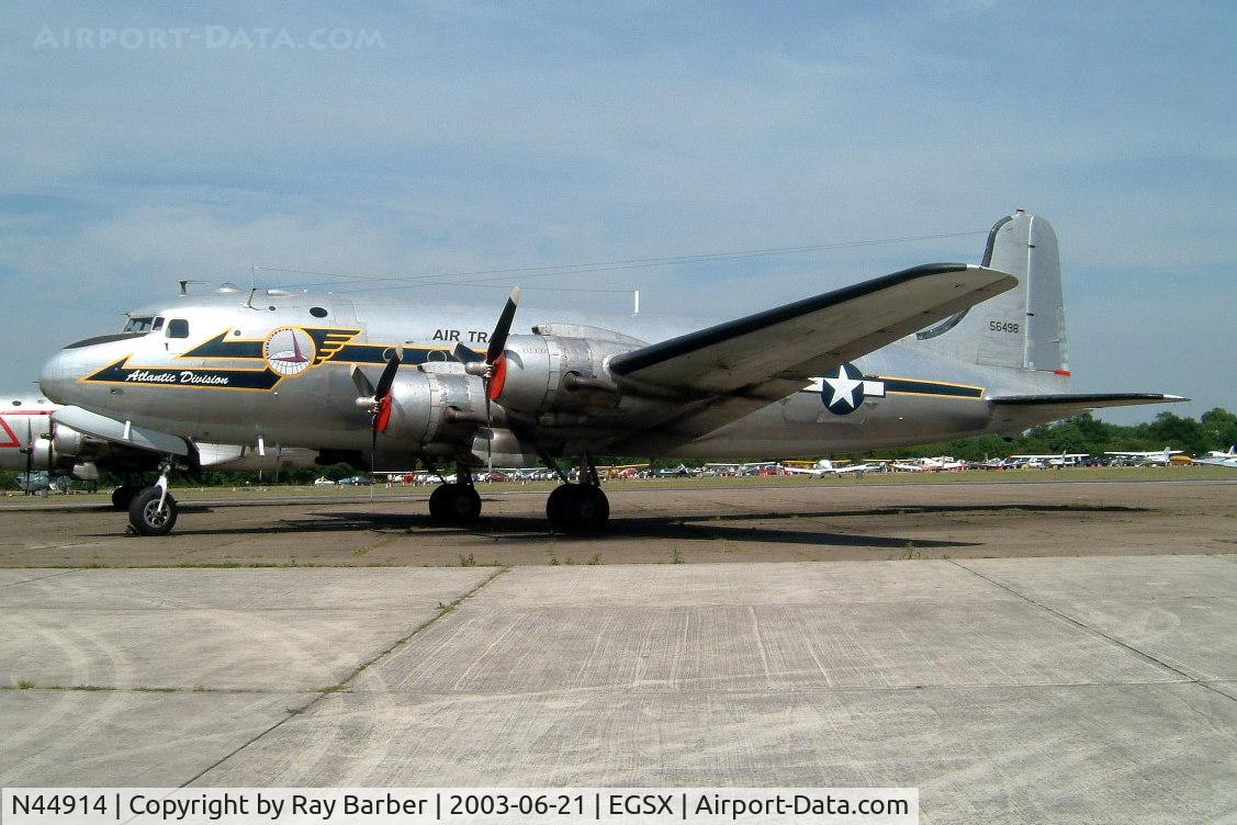N44914, 1945 Douglas C-54Q-1-DC Skymaster (DC-4A) C/N 10630, Douglas C-54Q-1DC Skymaster [10630] (Aces High) North Weald~G 22/06/2003
