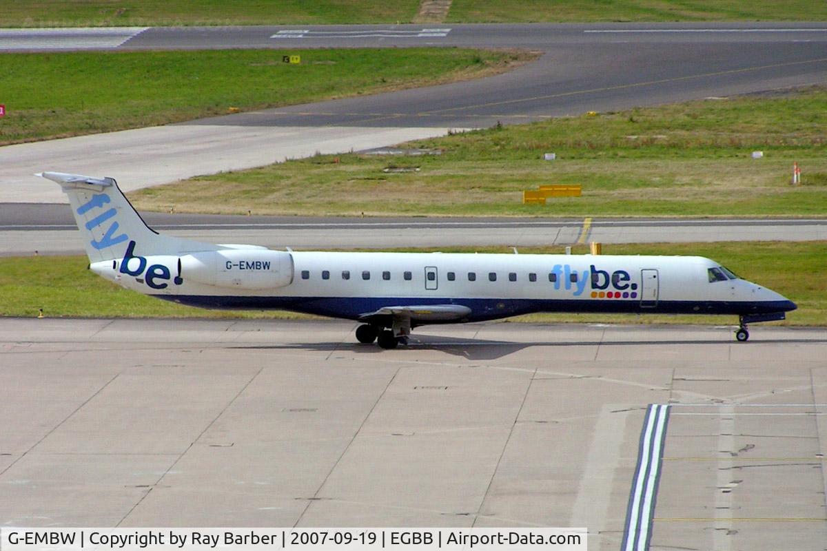 G-EMBW, 2001 Embraer EMB-145EU (ERJ-145EU) C/N 145546, Embraer ERJ-145EU [145546] (Flybe) Birmingham Int'l~G 19/09/2007
