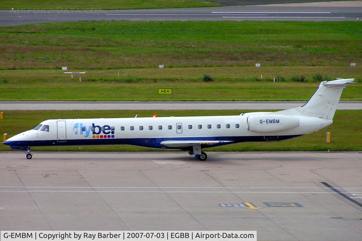 G-EMBM, 1999 Embraer EMB-145EU (ERJ-145EU) C/N 145196, Embraer ERJ-145EU [145196] (Flybe) Birmingham Int'l~G 03/07/2007