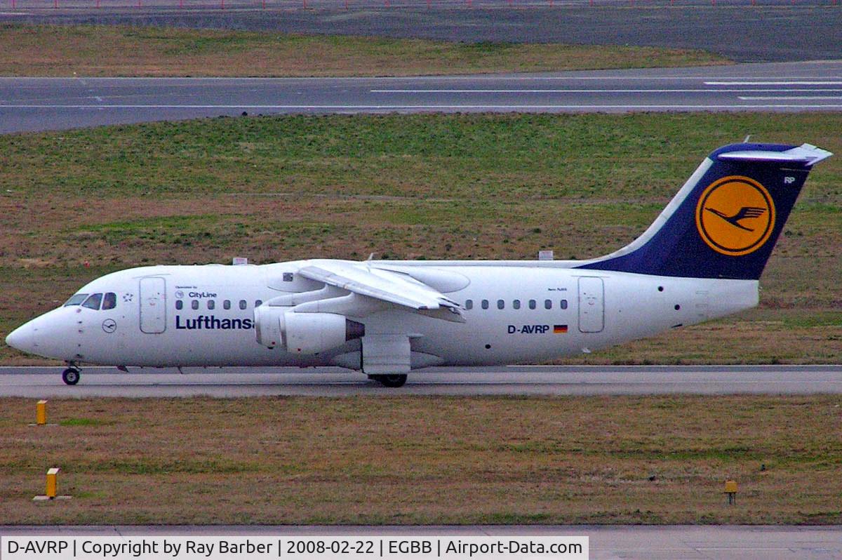 D-AVRP, 1997 British Aerospace Avro 146-RJ85 C/N E.2303, BAe 146-RJ85 [E2303] (Lufthansa Regional/ Cityline) Birmingham Int'l~G 22/02/2008