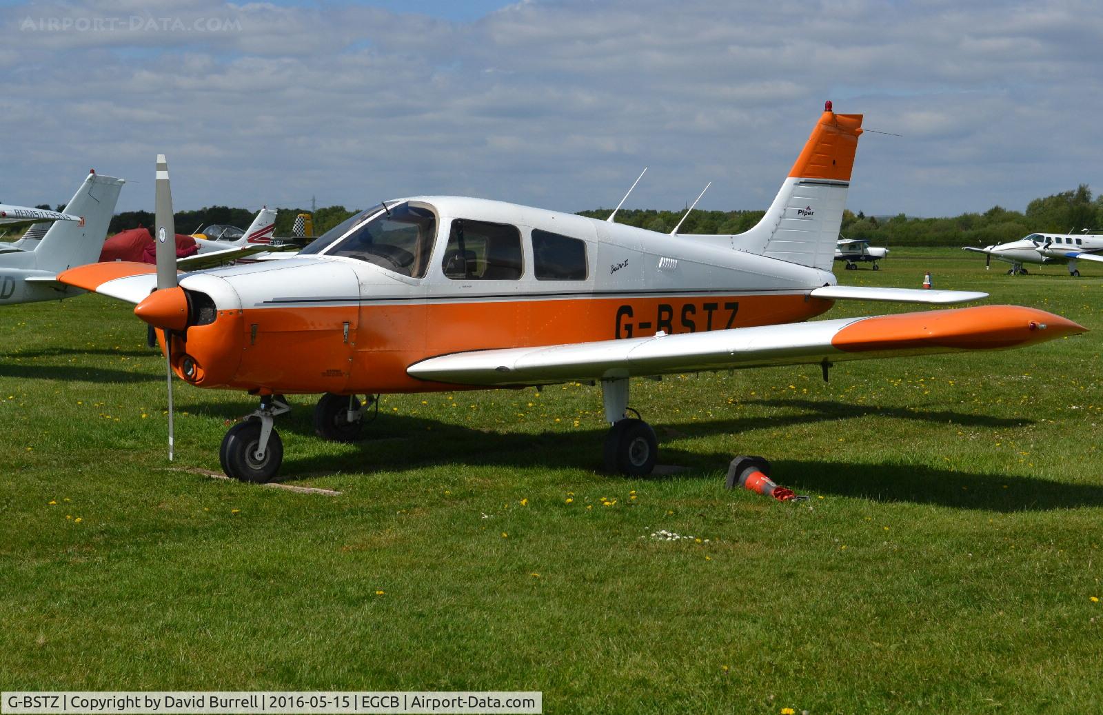G-BSTZ, 1977 Piper PA-28-140 Cherokee Cruiser C/N 28-7725153, Piper Cherokee at Manchester City Airport.