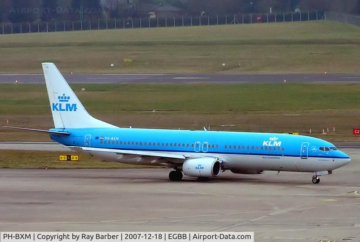 PH-BXM, 2000 Boeing 737-8K2 C/N 30355, Boeing 737-8K2 [30355] (KLM Royal Dutch Airlines) Birmingham Int'l~G 18/12/2007