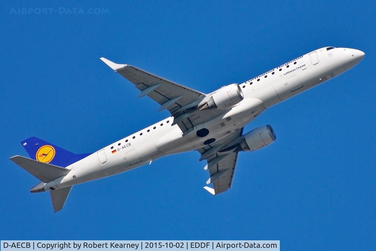 D-AECB, 2009 Embraer 190LR (ERJ-190-100LR) C/N 19000332, Climbing out of EDDF
