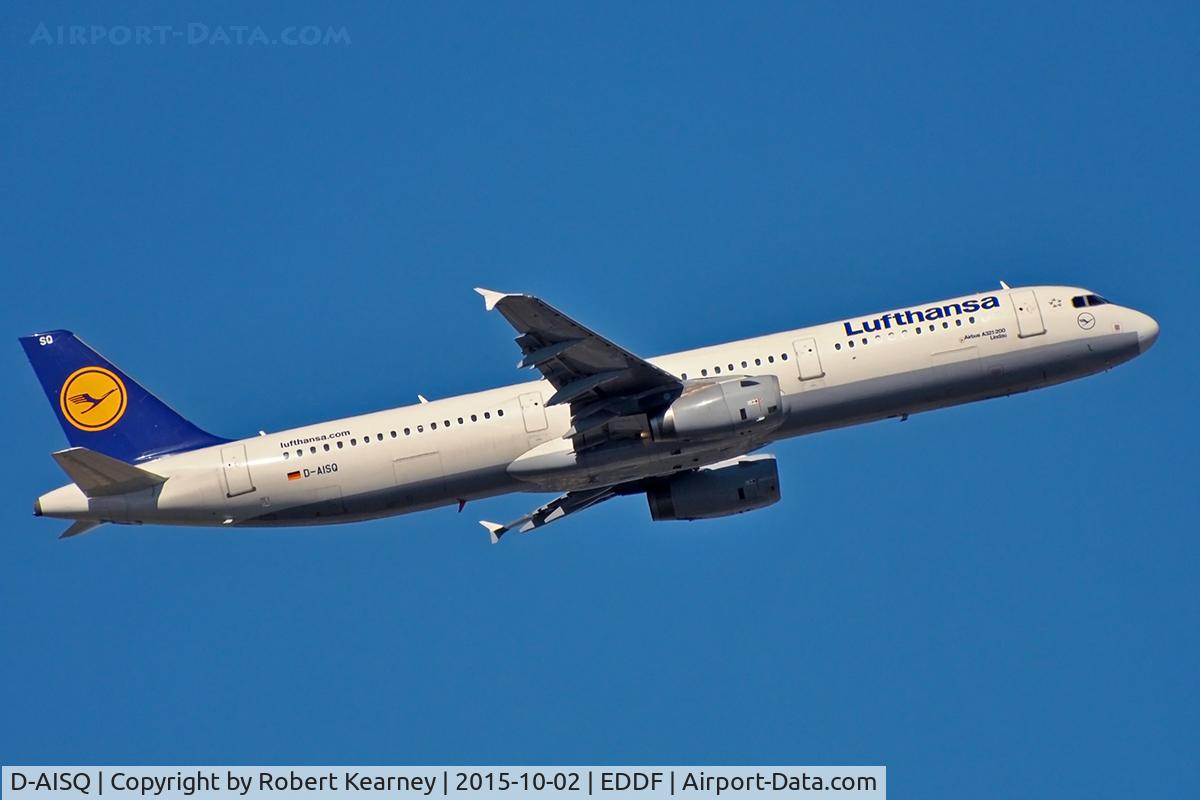 D-AISQ, 2009 Airbus A321-231 C/N 3936, Climbing out of EDDF