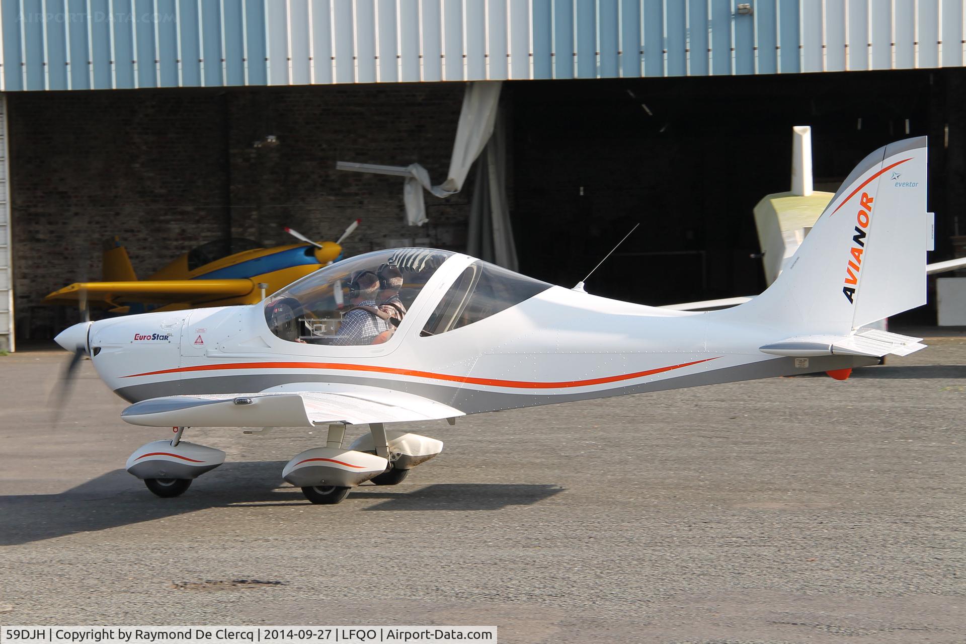 59DJH, 2013 Evektor-Aerotechnik EV-97 Eurostar SL C/N 2013-4005, At Lille-Marcq / Bondues. Avianor is aviation school and distributor for Evektor.