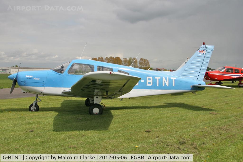 G-BTNT, 1976 Piper PA-28-151 Cherokee Warrior C/N 28-7615401, Piper PA-28-151 at The Real Aeroplane Company's Mayhem Fly-In, Breighton Airfield, May 6th 2012.