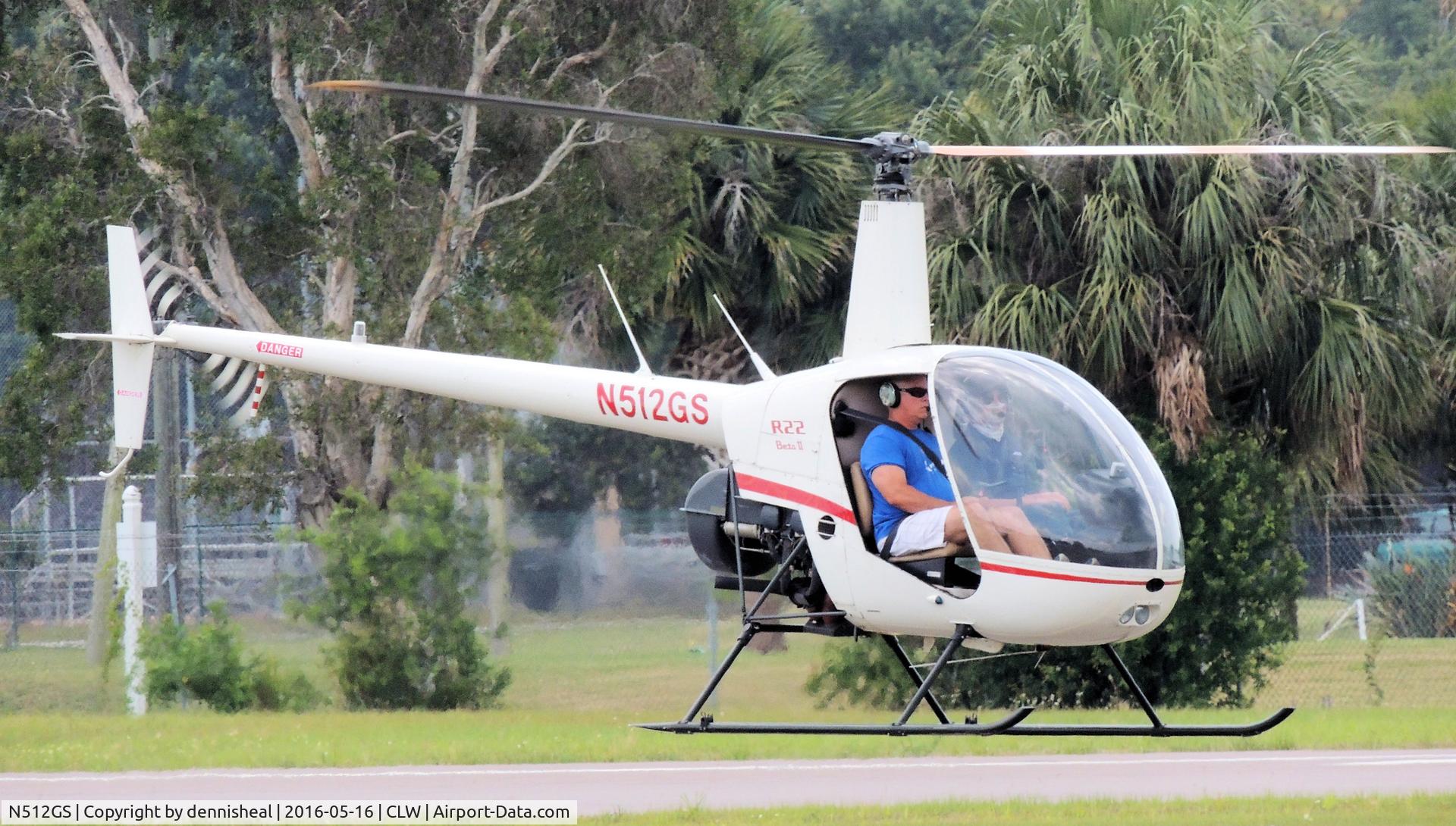 N512GS, 1998 Robinson R22 BETA C/N 2836, 1998 ROBINSON R22 BETA
