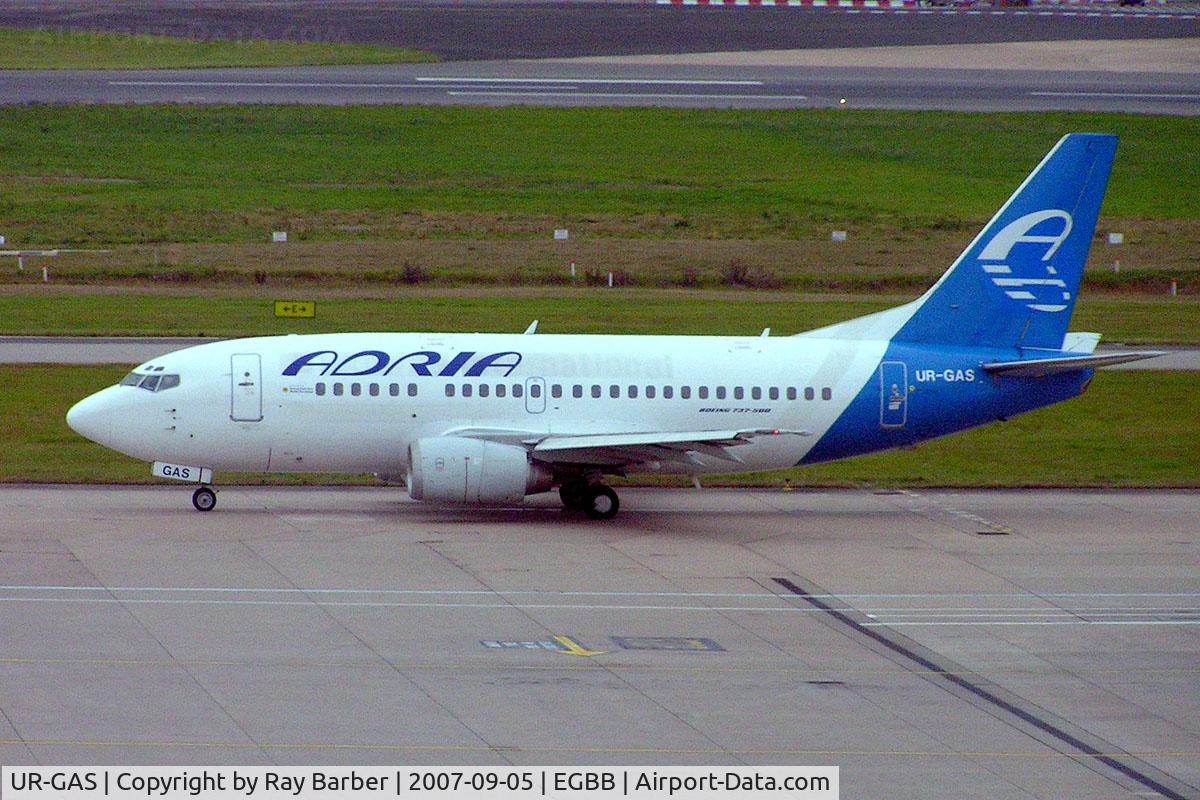 UR-GAS, 1993 Boeing 737-528 C/N 25236, Boeing 737-528 [25236] (Adria Airways) Birmingham Int'l~G 05/09/2007