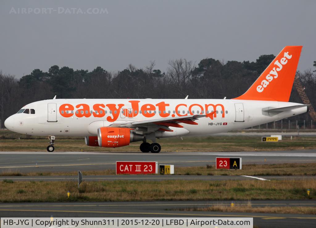 HB-JYG, 2011 Airbus A319-111 C/N 4781, Ready for take off from rwy 23