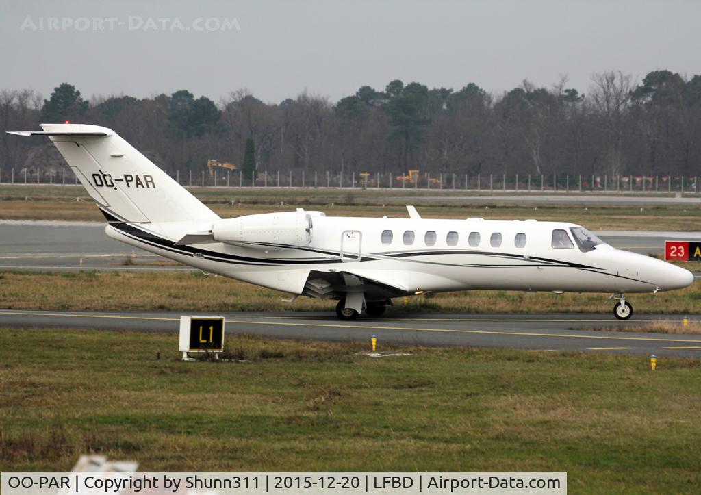 OO-PAR, 2008 Cessna 525B CitationJet CJ3 C/N 525B-0287, Taxiing to the General Aviation area...