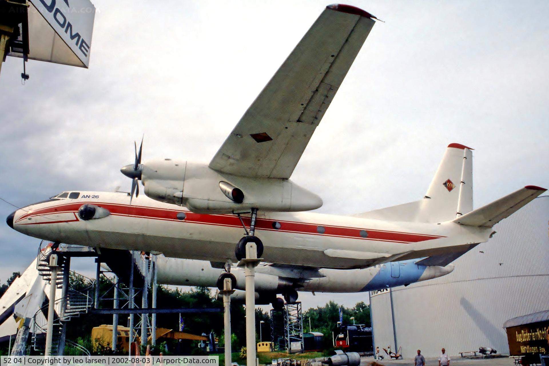 52 04, 1980 Antonov An-26S C/N 10409, Speyer Museum 3.8.02