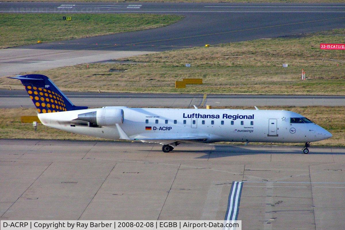 D-ACRP, 2002 Bombardier CRJ-200ER (CL-600-2B19) C/N 7625, Canadair CRJ-200LR [7625] (Eurowings/Lufthansa Regional) Birmingham Int'l~G 08/02/2008