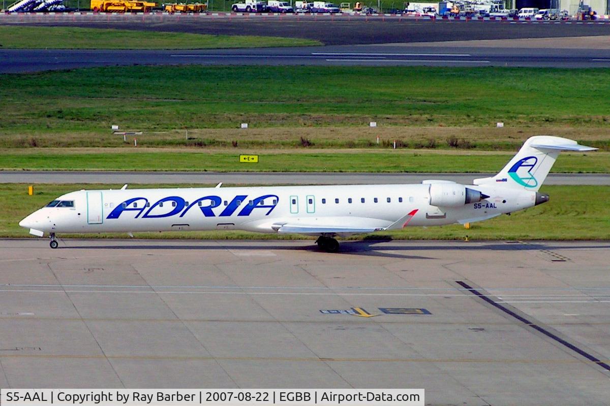 S5-AAL, 2007 Bombardier CRJ-900LR (CL-600-2D24) C/N 15129, Canadair CRJ-900 [15129] (Adria Airways) Birmingham Int'l~G 22/08/2007