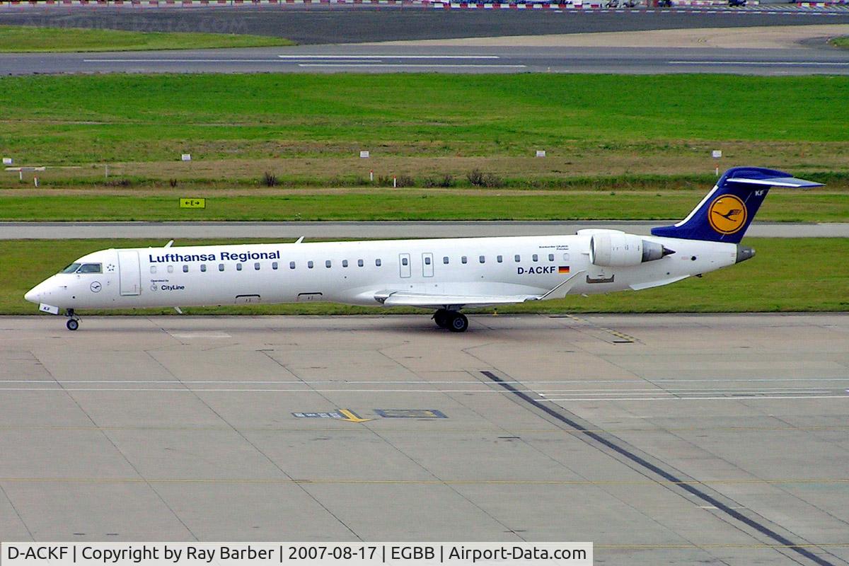 D-ACKF, 2006 Bombardier CRJ-900LR (CL-600-2D24) C/N 15083, Canadair CRJ-900 [15083] (Lufthansa Regional/ Cityline) Birmingham Int'l~G 17/08/2007