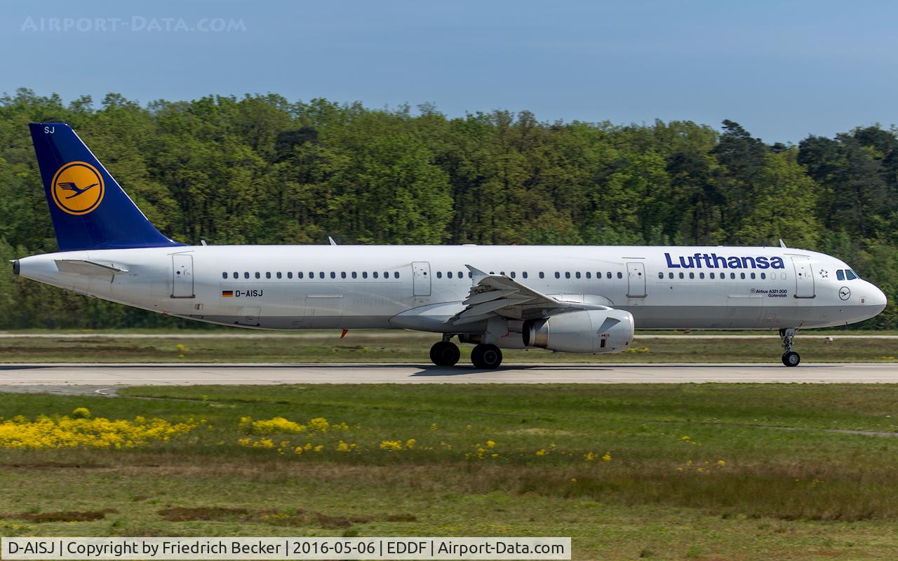 D-AISJ, 2008 Airbus A321-231 C/N 3360, departure via RW18W