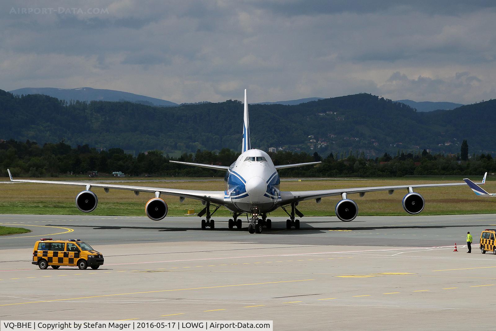 VQ-BHE, 2008 Boeing 747-4KZF (SCD) C/N 36784, Air Bridge Cargo B747-400F @GRZ