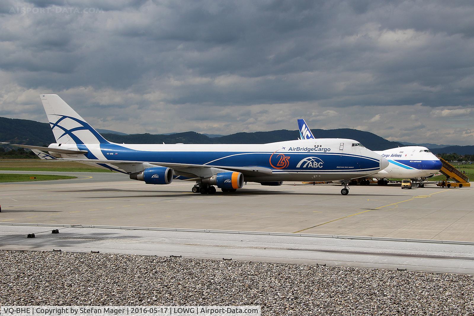 VQ-BHE, 2008 Boeing 747-4KZF (SCD) C/N 36784, Air Bridge Cargo B747-400F @GRZ