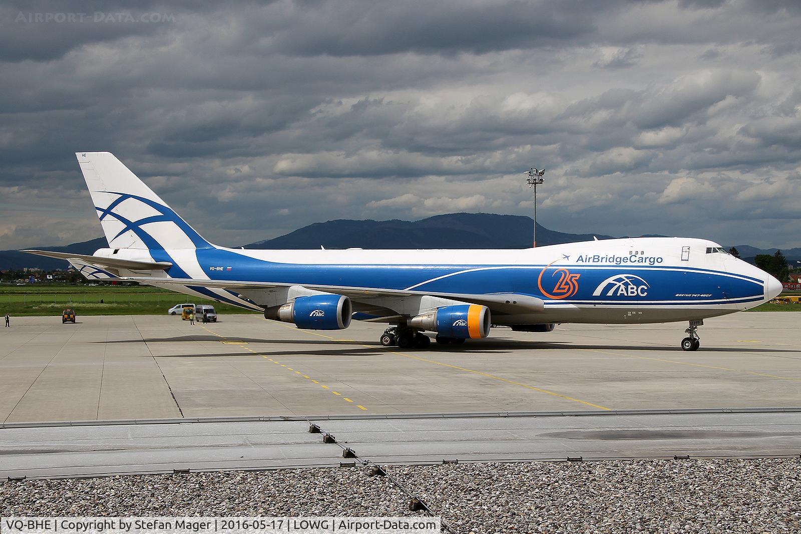 VQ-BHE, 2008 Boeing 747-4KZF (SCD) C/N 36784, Air Bridge Cargo B747-400F @GRZ