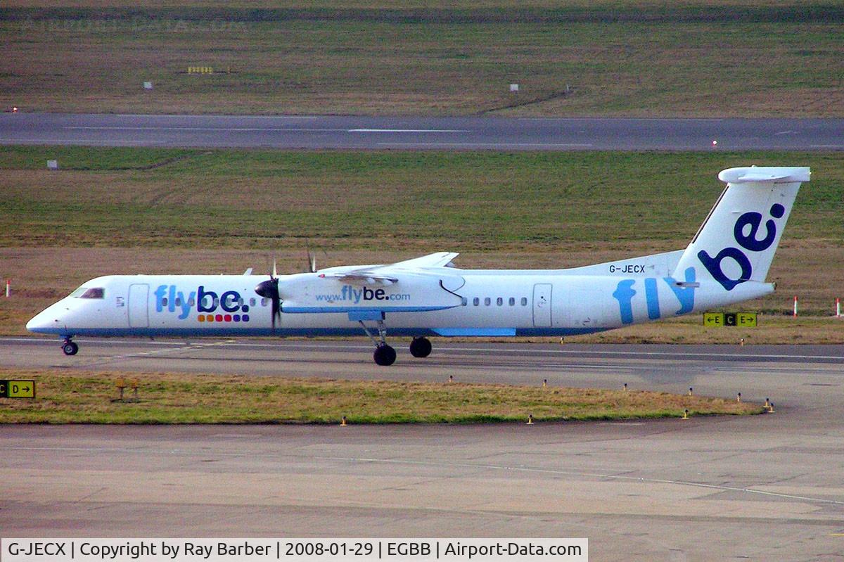 G-JECX, 2007 De Havilland Canada DHC-8-402Q Dash 8 C/N 4155, De Havilland Canada DHC-8Q-402 [4155] (Flybe) Birmingham Int'l~G 29/01/2008