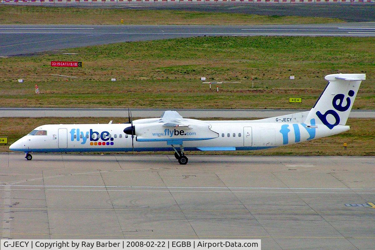 G-JECY, 2007 De Havilland Canada DHC-8-402Q Dash 8 C/N 4157, De Havilland Canada DHC-8Q-402 [4157] (Flybe) Birmingham Int'l~G 22/02/2008