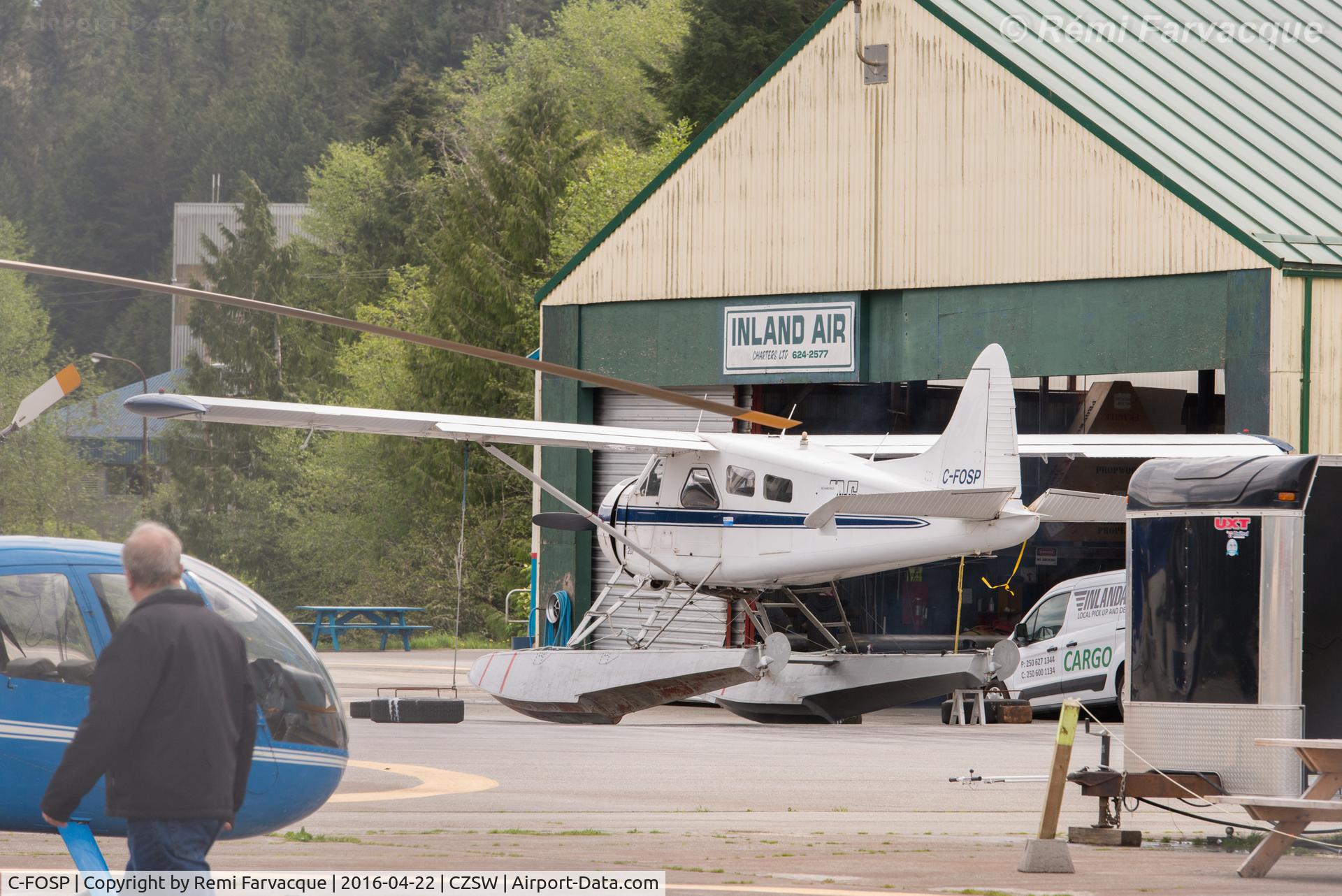 C-FOSP, 1962 De Havilland Canada DHC-2 Beaver Mk.1 C/N 1501, Parked for maintenance