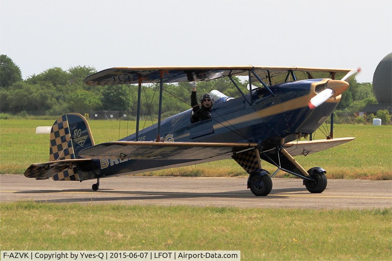 F-AZVK, 1935 Bucker Bu-131 Jungmann C/N 27, Bucker Bu-131 Jungmann, Taxiing to parking area, Tours-St Symphorien Air Base 705 (LFOT-TUF) Open day 2015