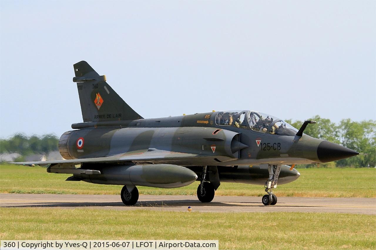 360, Dassault Mirage 2000N C/N 338, Dassault Mirage 2000N (125-CB), Taxiing to parking area, Tours-St Symphorien Air Base 705 (LFOT-TUF) Open day 2015
