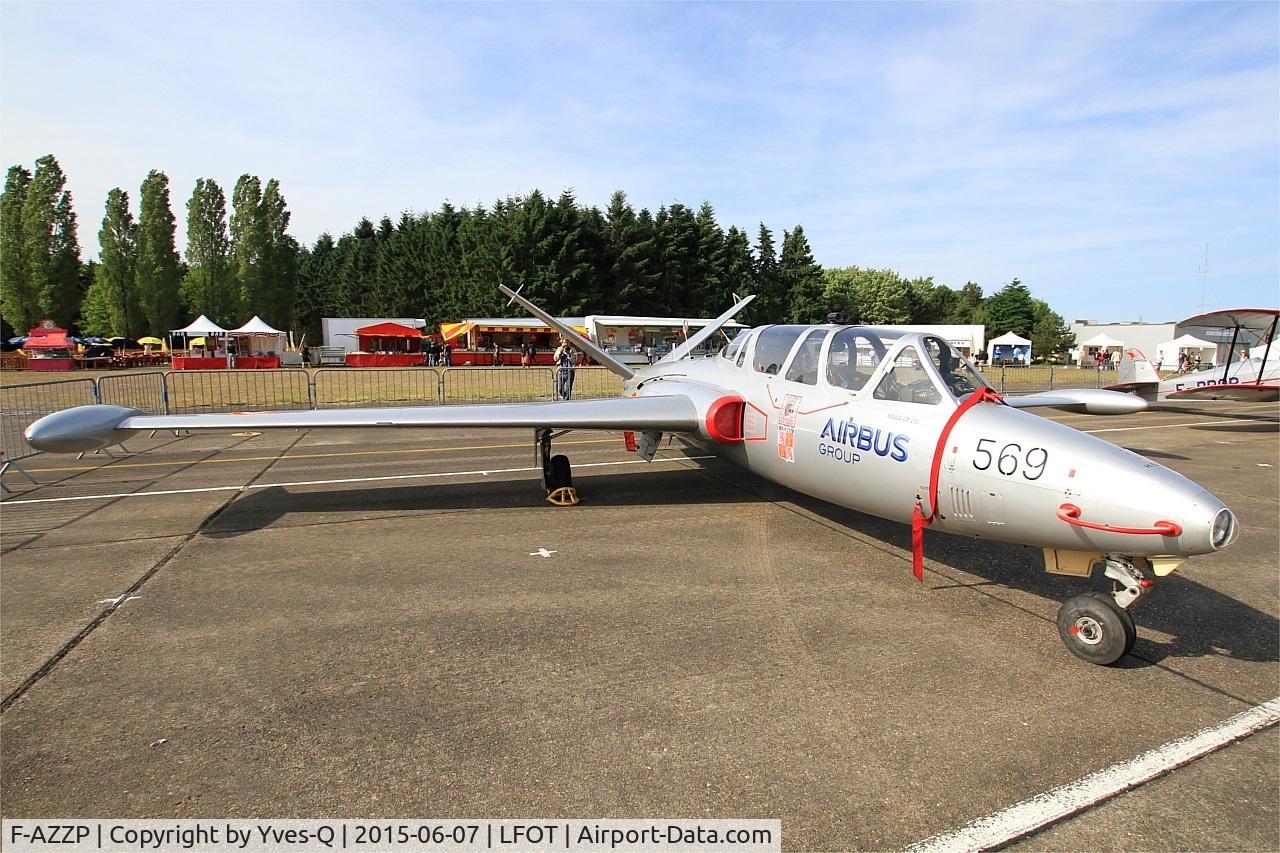 F-AZZP, 1966 Fouga CM-170R Magister C/N 569, Fouga CM-170R Magister, Static display, Tours-St Symphorien Air Base 705 (LFOT-TUF) Open day 2015
