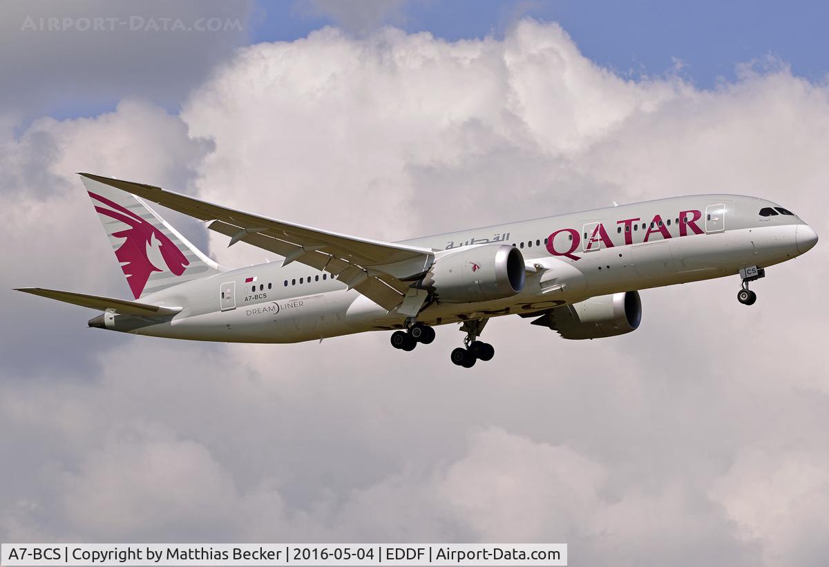 A7-BCS, 2015 Boeing 787-8 Dreamliner Dreamliner C/N 38337, A7-BCS