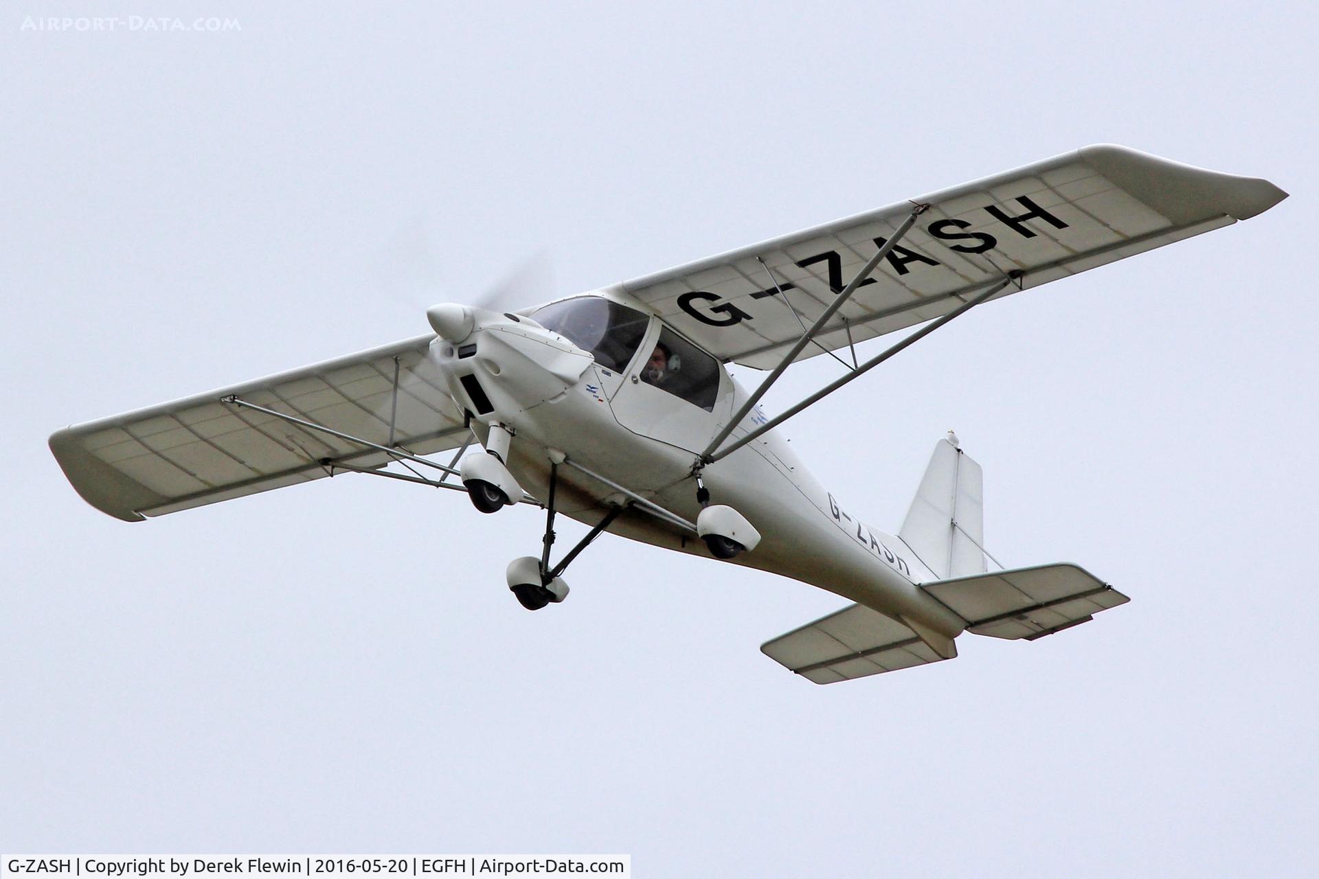 G-ZASH, 2013 Comco Ikarus C42 FB80 C/N 1304-7257, Ikarus, Gower Flight Centre, seen departing runway 22 for circuits.