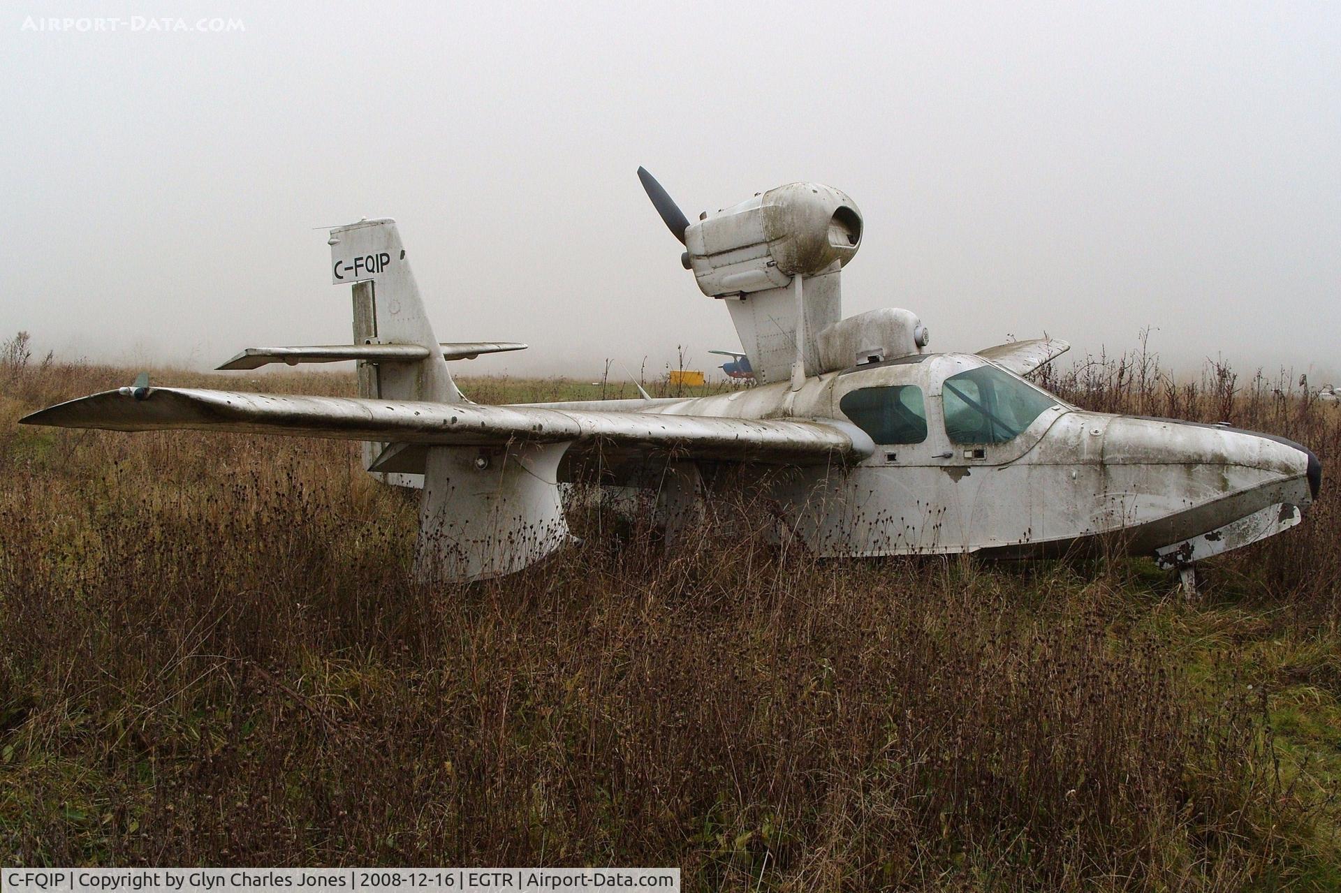 C-FQIP, 1975 Lake LA-4-200 Buccaneer C/N 679, View from the other side. Taken on a quiet cold and foggy day. Sadly looking rather shabby after being exposed to the elements for a very long period of time and is gradually being engulfed by the plant life around it.