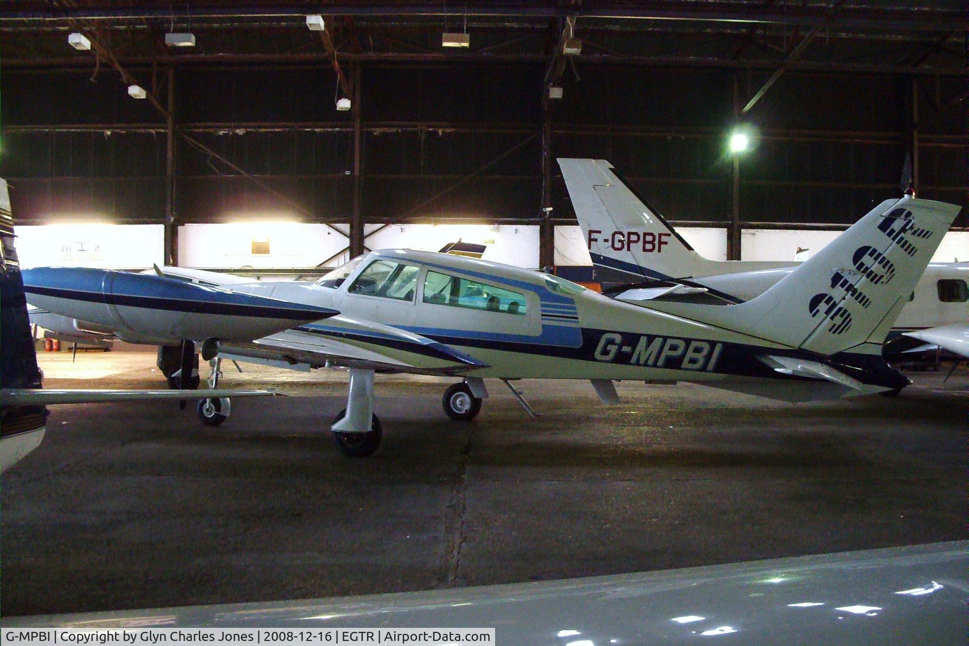 G-MPBI, 1976 Cessna 310R C/N 310R0584, With thanks to the engineer of Metair who granted me authority to take photos in the hangar. Previously N87473, HB-LMD and F-GEBB.