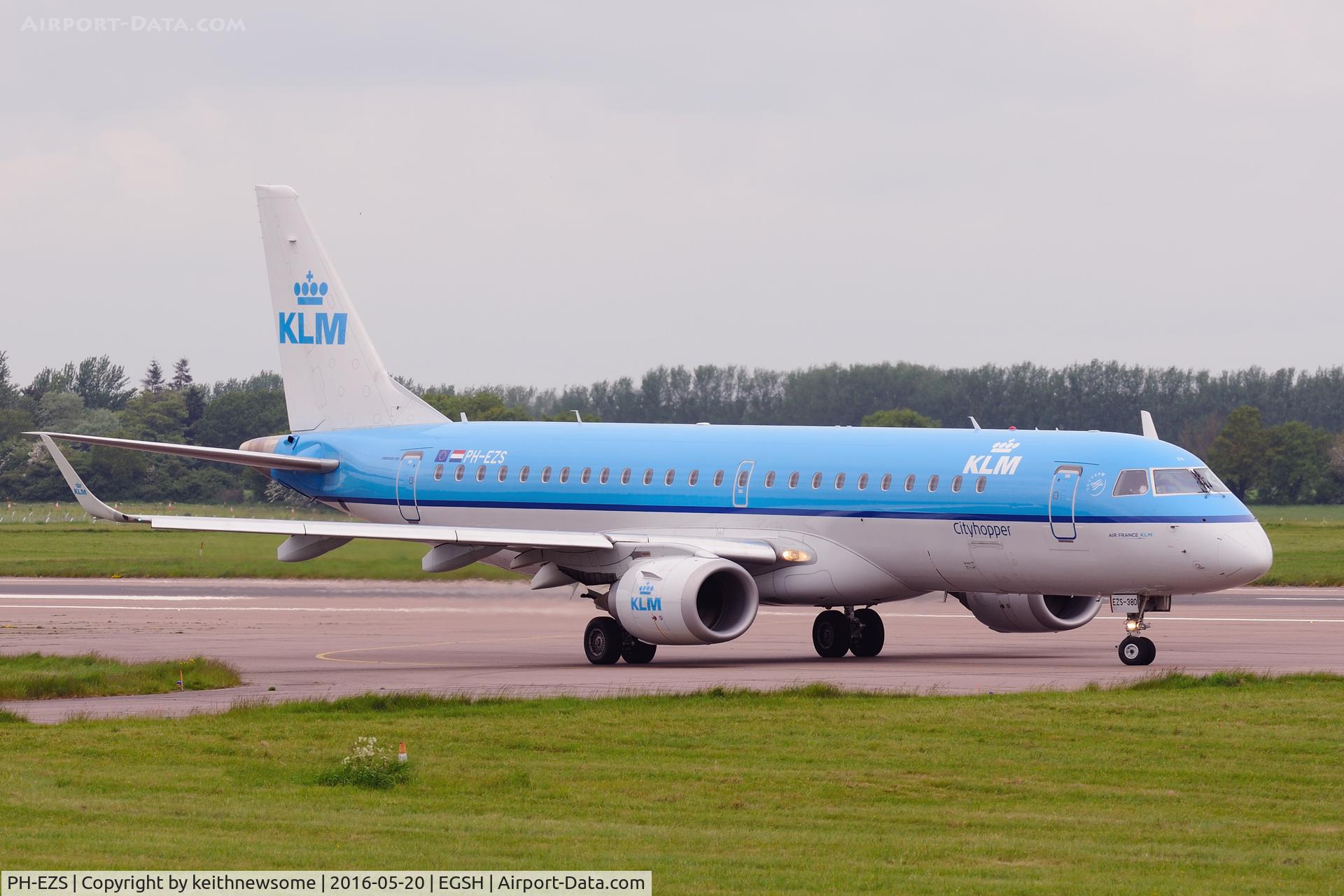 PH-EZS, 2010 Embraer 190LR (ERJ-190-100LR) C/N 19000380, Nice return visitor.