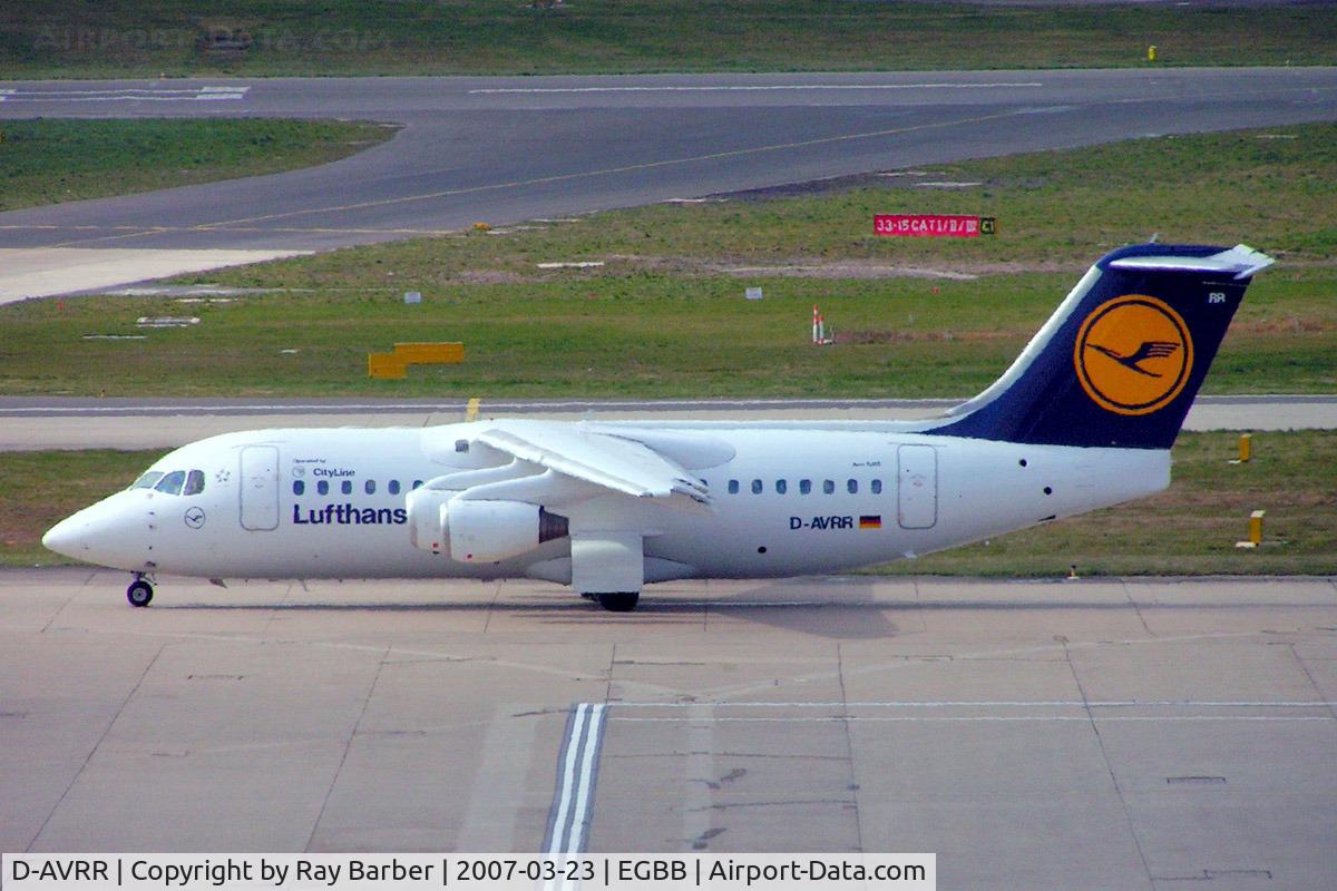D-AVRR, 1997 BAE Systems Avro 146-RJ85 C/N E.2317, BAe 146-RJ85 [E2317] (Lufthansa Regional) Birmingham Int'l~G 19/06/2007