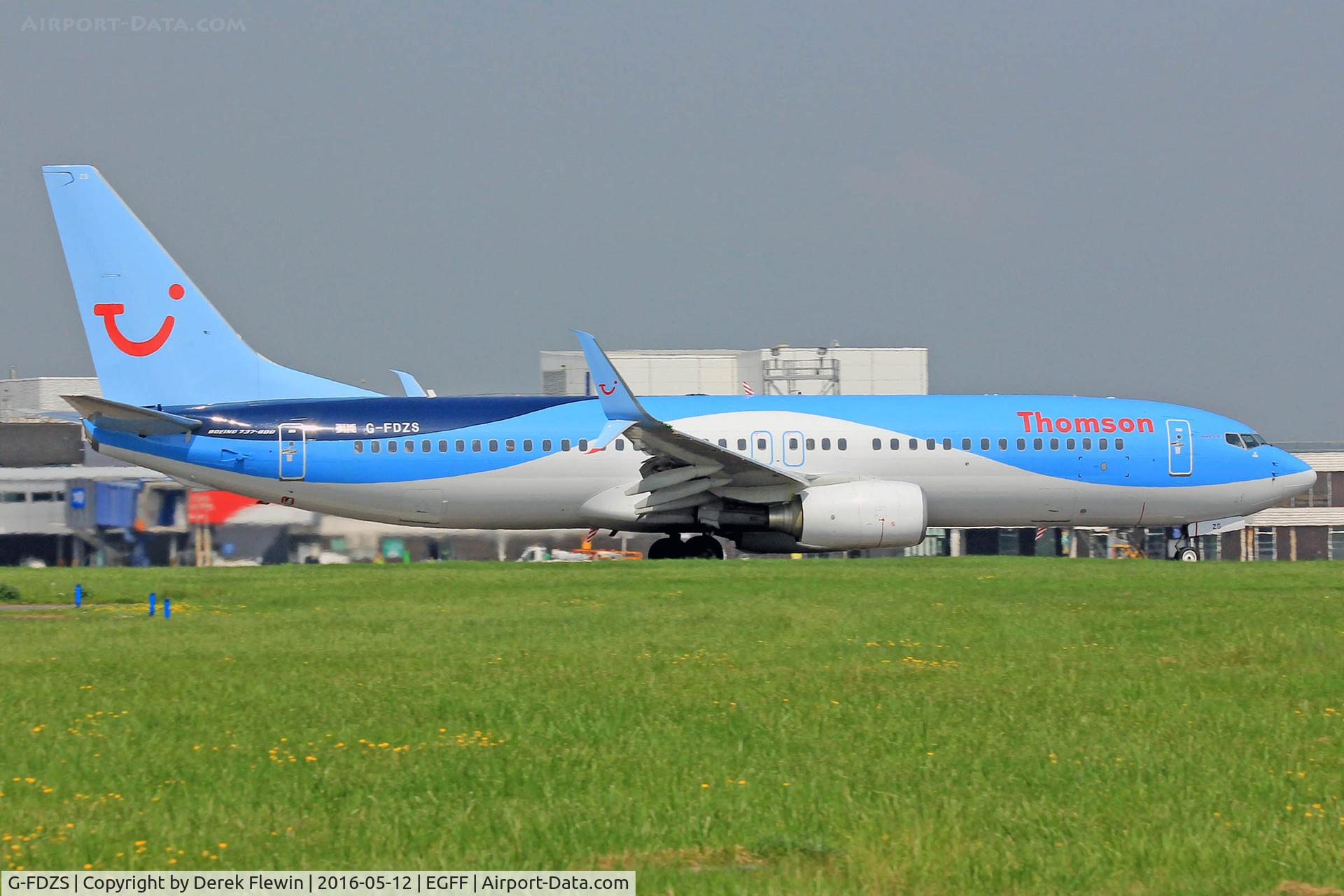 G-FDZS, 2009 Boeing 737-8K5 C/N 35147, 737-8K5, Thomson Airways, call sign Thomson 694, previously N1786B, seen departing runway 12 en-route to Dalaman