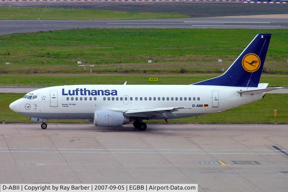 D-ABII, 1991 Boeing 737-530 C/N 24822, Boeing 737-530 [24822] (Lufthansa) Birmingham Int'l~G 05/09/2007