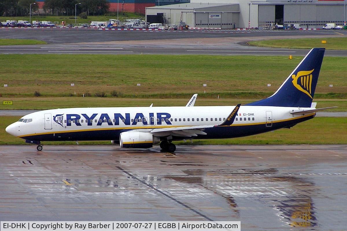 EI-DHK, 2005 Boeing 737-8AS C/N 33820, Boeing 737-8AS [33820] (Ryanair) Birmingham Int'l~G 27/07/2007