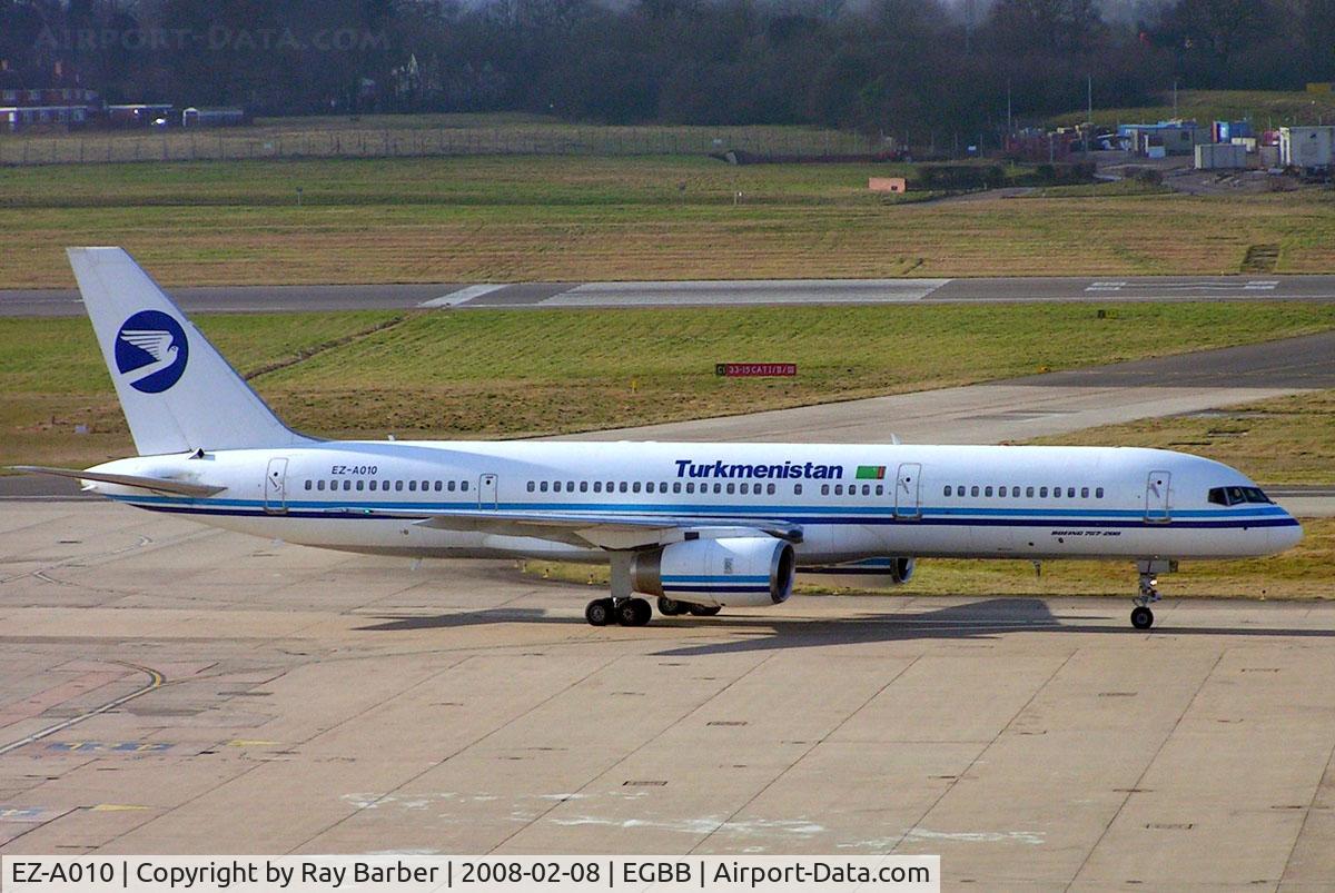 EZ-A010, 1991 Boeing 757-23A C/N 25345, Boeing 757-23A [25345] (Turkmenistan Airlines) Birmingham Int'l~G 08/02/2008