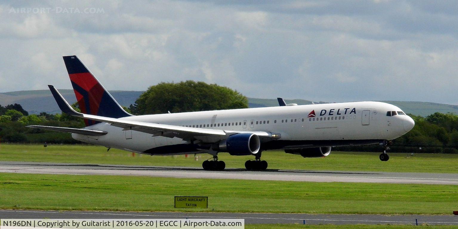 N196DN, 1997 Boeing 767-332 C/N 28453, At Manchester