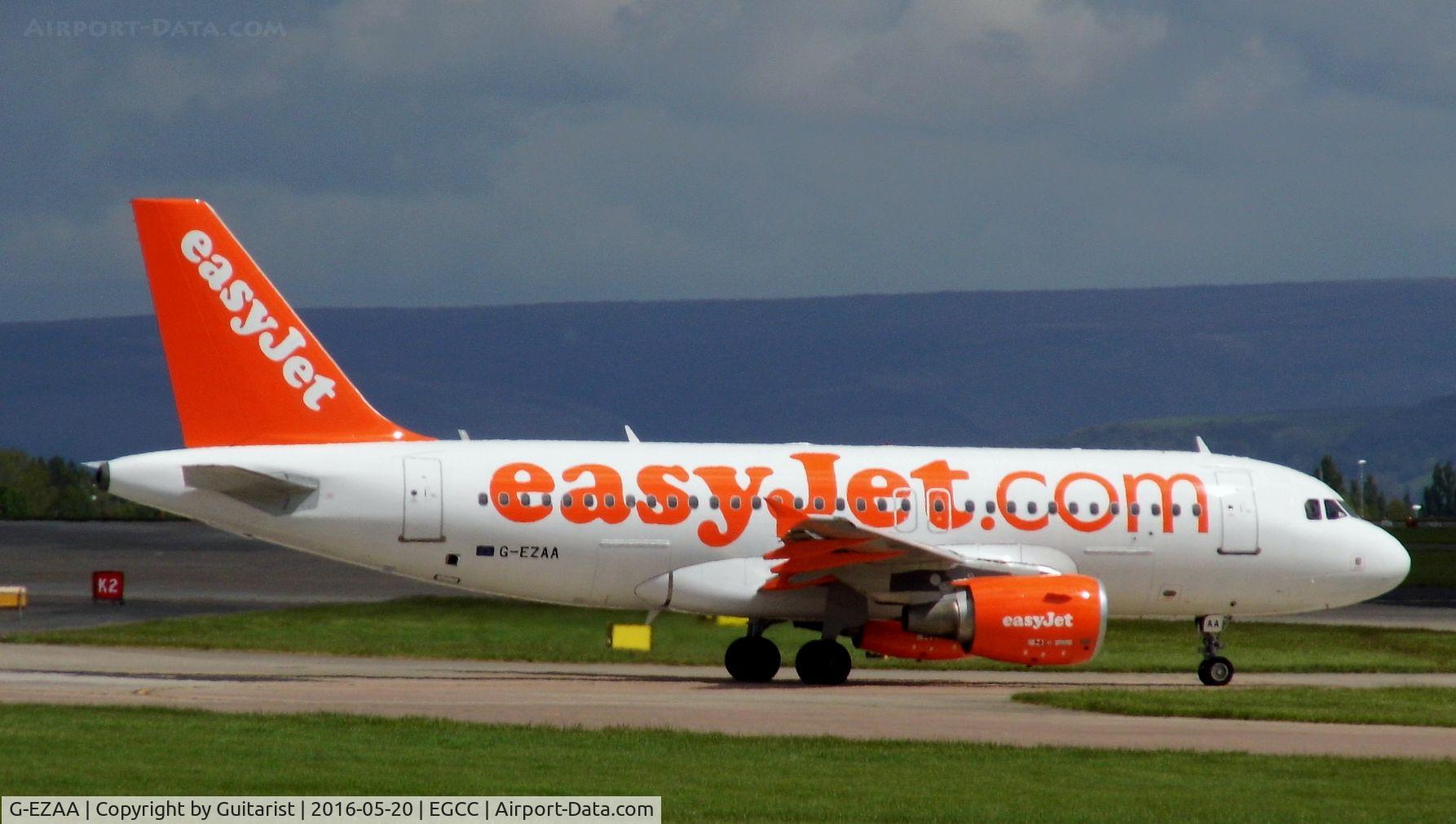 G-EZAA, 2006 Airbus A319-111 C/N 2677, At Manchester