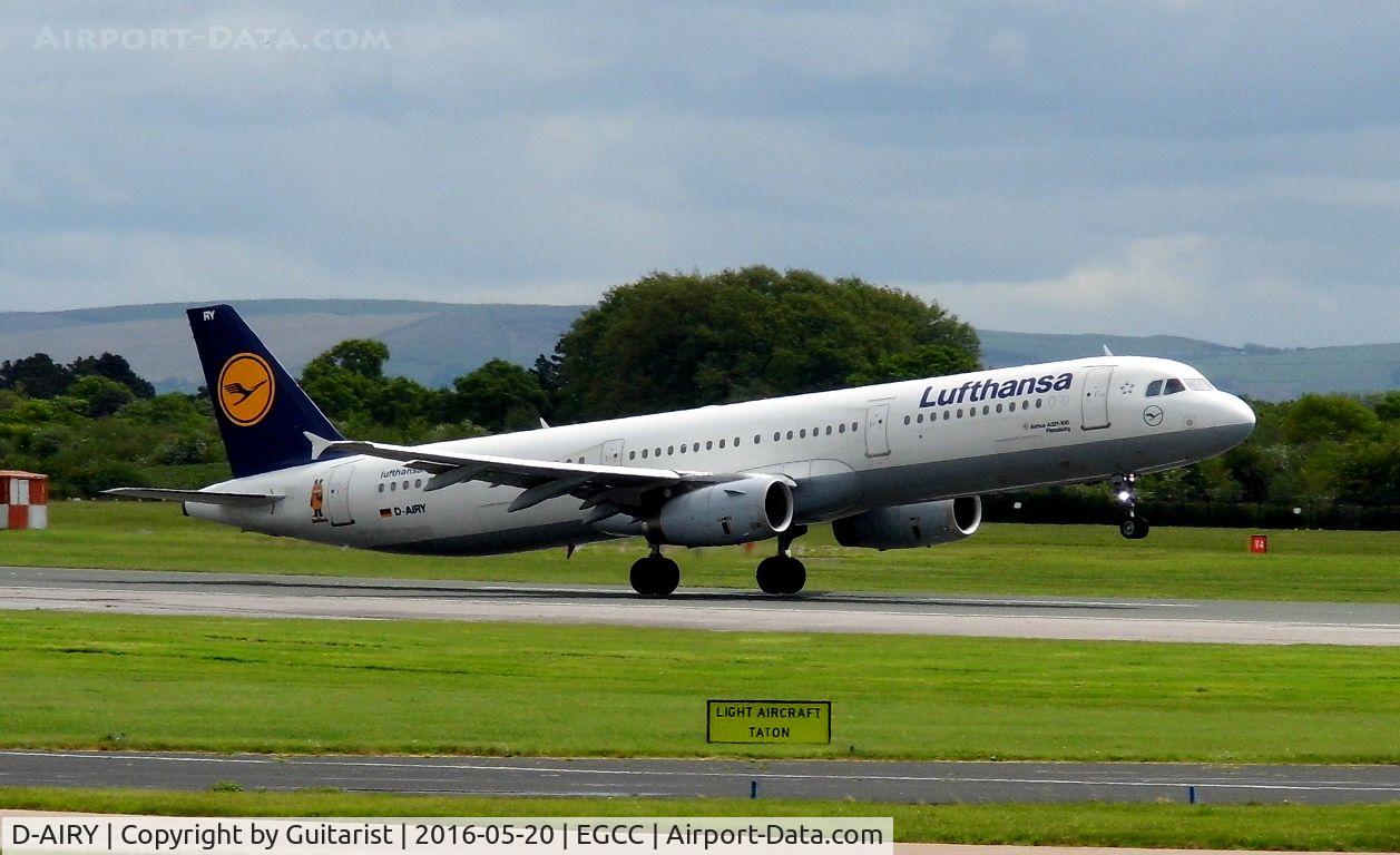 D-AIRY, 1998 Airbus A321-131 C/N 0901, At Manchester