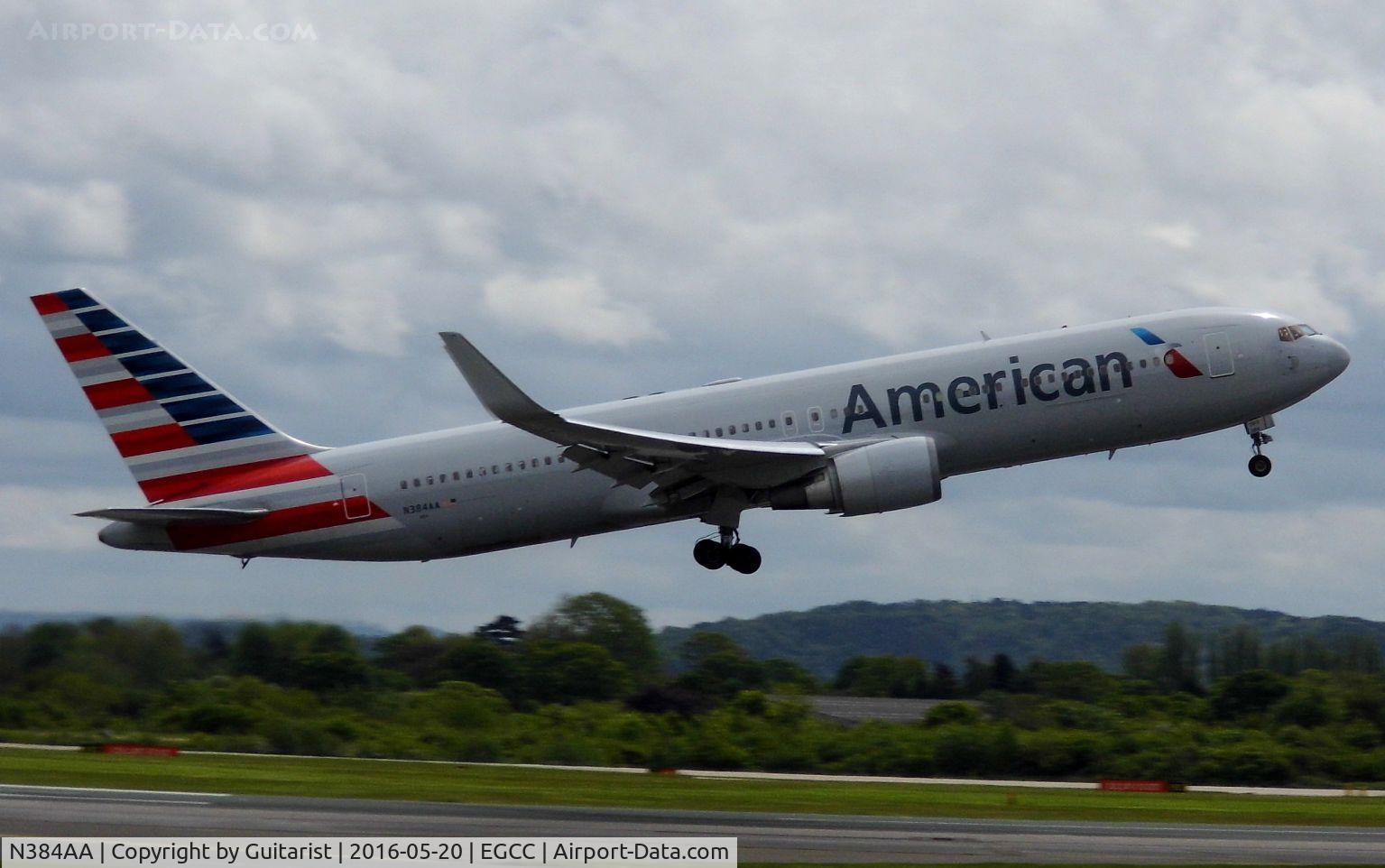 N384AA, 1993 Boeing 767-323 C/N 26996, At Manchester