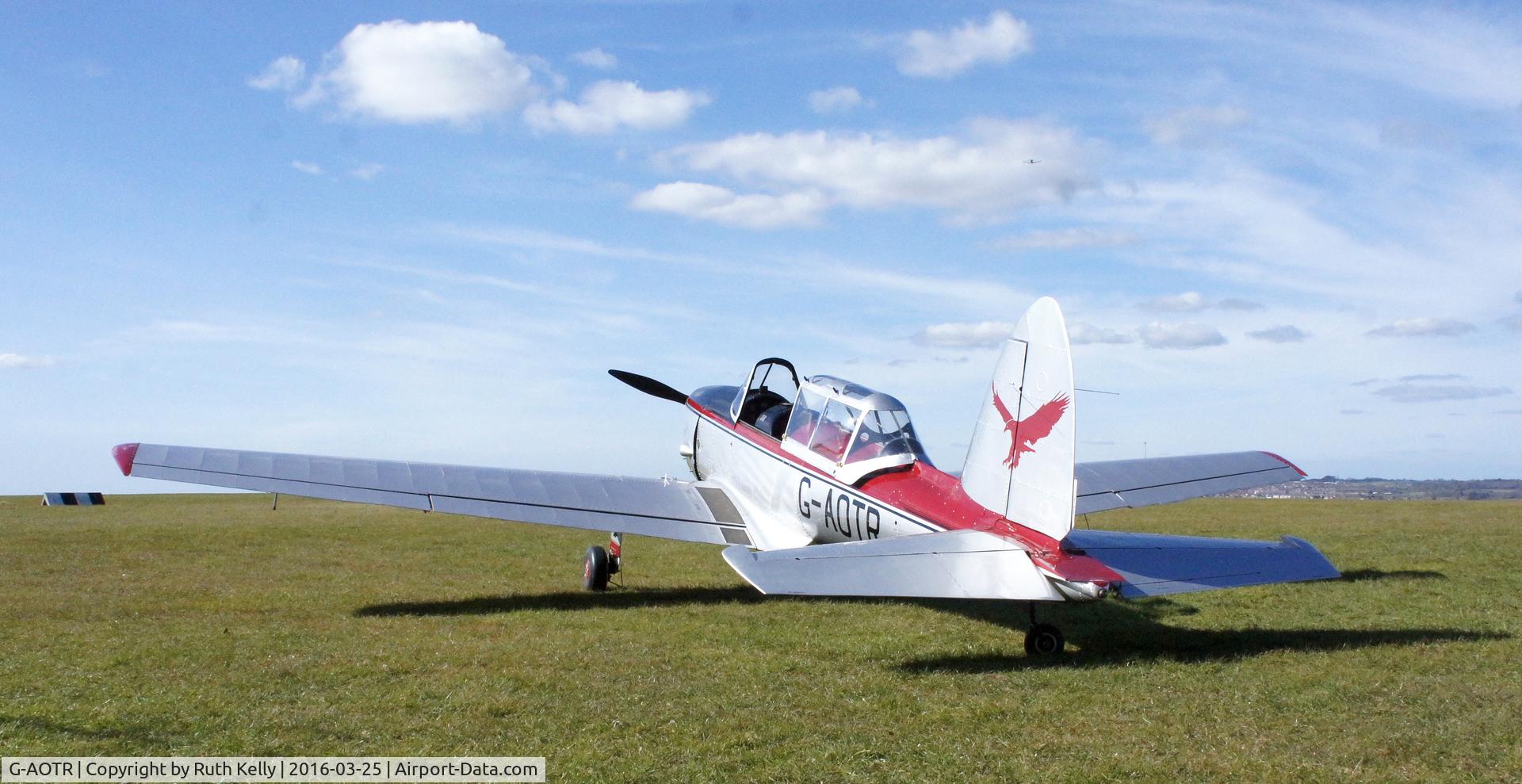 G-AOTR, 1950 De Havilland DHC-1 Chipmunk 22 C/N C1/0045, G-AOTR at Compton Abbas, March 2016