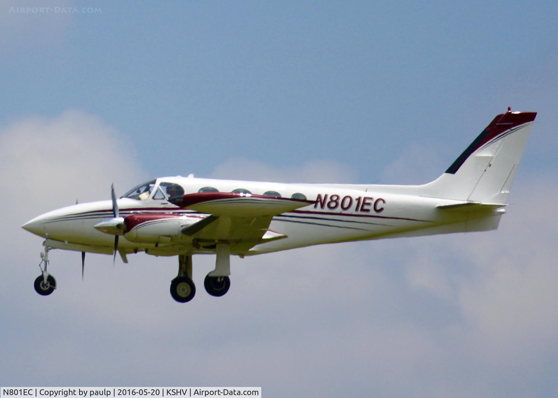 N801EC, Cessna 340A C/N 340A0312, At Shreveport Regional.