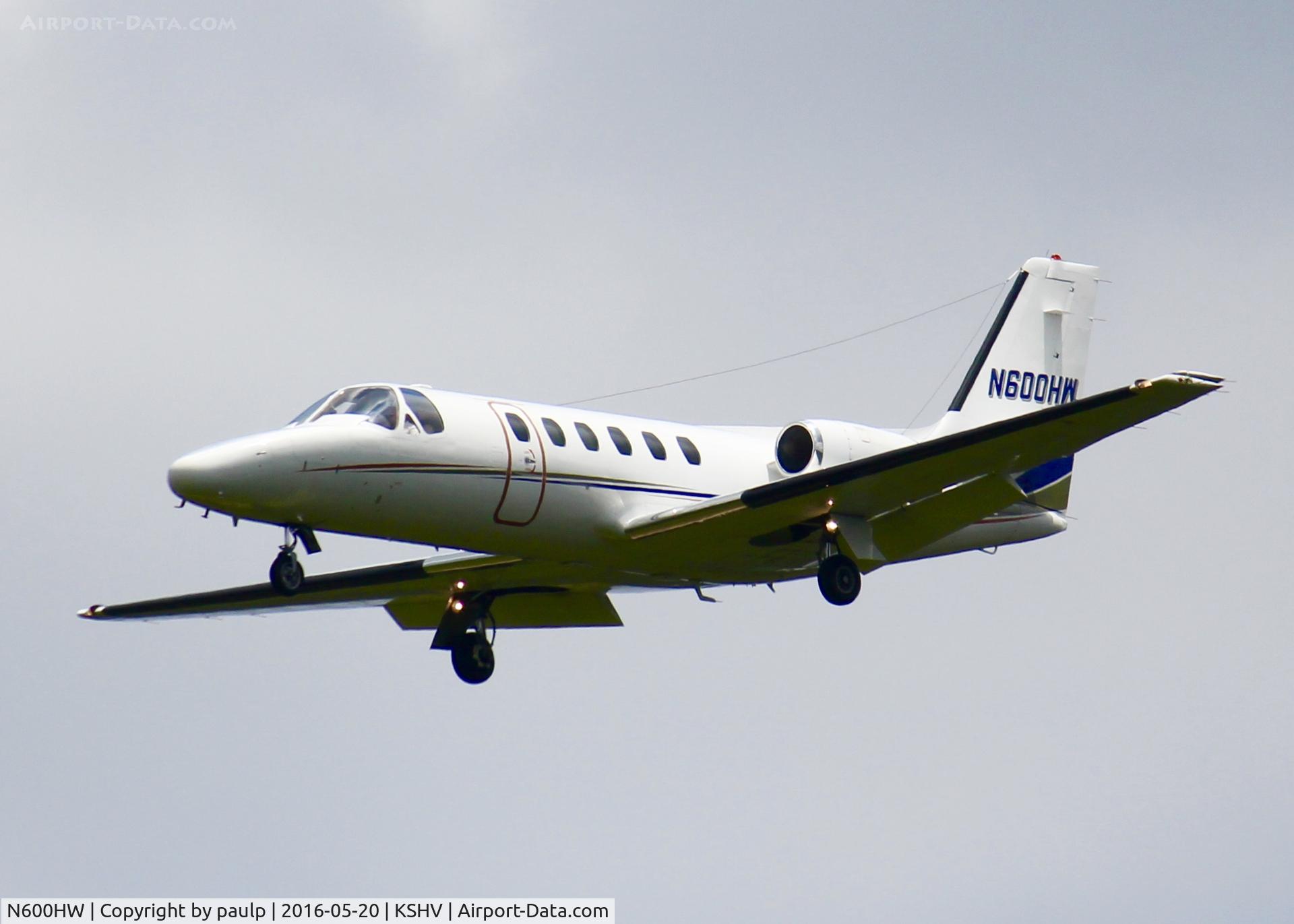 N600HW, 1983 Cessna 550 C/N 5500479, At Shreveport Regional.
